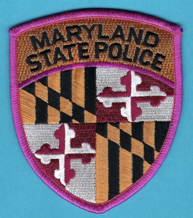 Maryland State Police Patch Pink