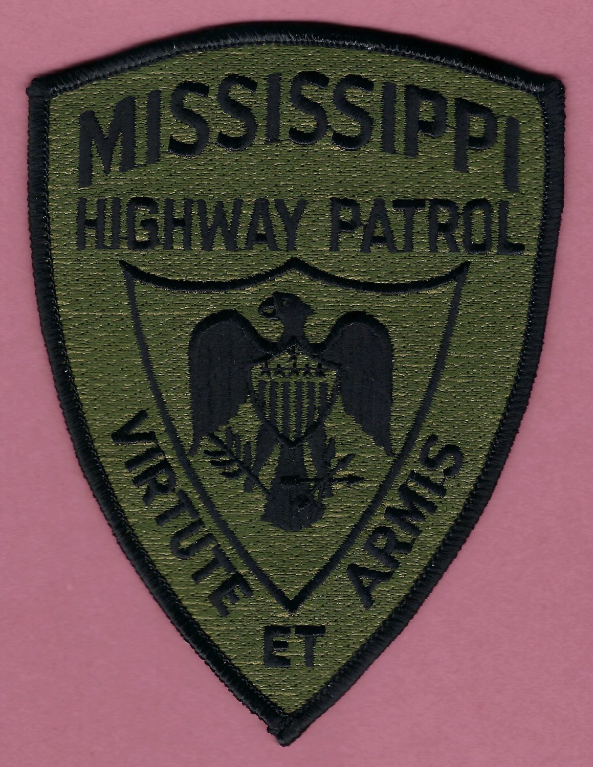 Mississippi Highway Patrol Tactical Patch Green