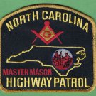 North Carolina Highway Patrol Masonic Lodge Patch