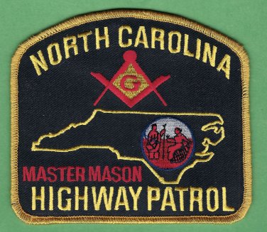 North Carolina Highway Patrol Masonic Lodge Patch
