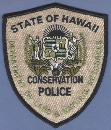 Hawaii State Land & Natural Resources Conservation Police Patch