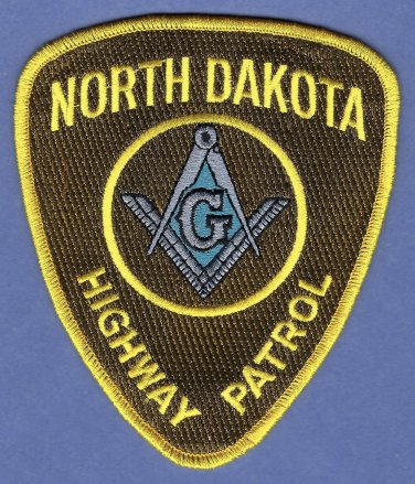 North Dakota Highway Patrol Masonic Lodge Patch