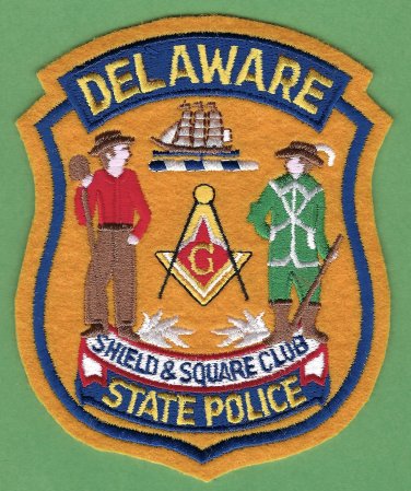 Delaware State Police Masonic Lodge Patch