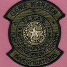 Texas Game Warden Criminal Investigations Patch