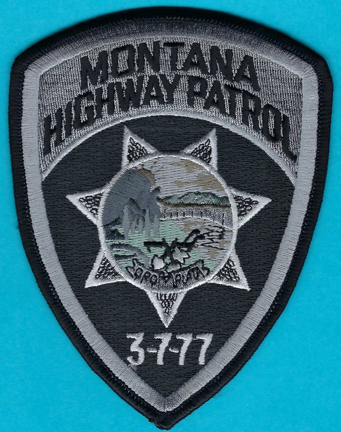 Montana Highway Patrol Tactical Patch Gray