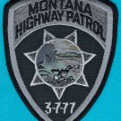 Montana Highway Patrol Tactical Patch Gray
