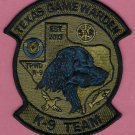 Texas Game Warden K-9 Team Patch