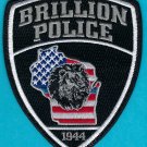Brillion Wisconsin Police Patch