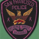 San Francisco California Police Pink Ribbon Patch