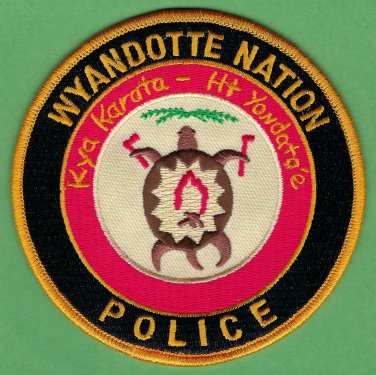 Wyandotte Oklahoma Tribal Police Patch