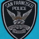 San Francisco California Police Tactical Patch Gray