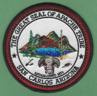San Carlos Apache Arizona Tribal Seal Patch