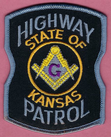 Kansas State Highway Patrol Masonic Lodge Patch