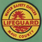 Maui County Hawaii Water Safety Office Lifeguard Patch