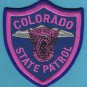 Colorado State Patrol Patch Pink