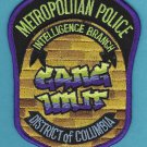 District of Columbia Metropolitan Police Gang Unit Patch