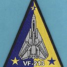 U.S. Navy VF-213 Blacklions Fighter Squadron F-14 Aircraft Patch