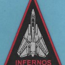 U.S. Navy VF-301 Infernos Fighter Squadron F-14 Aircraft Patch U.S. Navy VF-301 Infernos Fighter Squadron F-14 Aircraft Patch