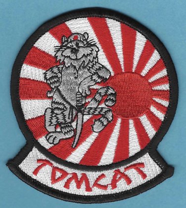 U.S. Navy VF-111 Sundowners Fighter Squadron F-14 Tomcat Bonzai Aircraft Patch