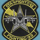U.S. Navy VF-33 Starfighters Strike Fighter Squadron F-14 Fighter Patch