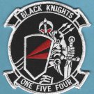 U.S. Navy VF-154 Black Knights Fighter Squadron F-18F Aircraft Patch U.S. Navy VF-154 Black Knights Fighter Squadron F-18F Aircraft Patch