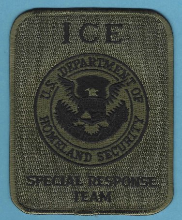 ICE Immigration and Customs Enforcement SRT Patch GREEN
