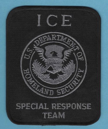 ICE Immigration and Customs Enforcement SRT Patch BLACK