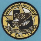 Texas Department of Public Safety SRT Special Response Team Police Patch