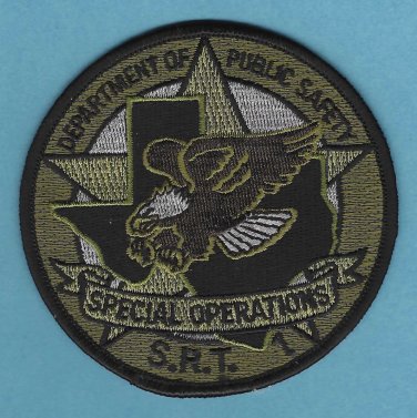 Texas Department of Public Safety SRT Special Response Team Police Patch