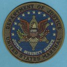 United States Marshal-Department of Justice Police Patch 4.5" Green United States Marshal-Department of Justice Police Patch 4.5" Green