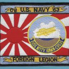 U.S. Navy CV-63 USS Kitty Hawk Foreign Legion Patch U.S. Navy CV-63 USS Kitty Hawk Foreign Legion Patch