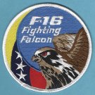 Venezuelan Air Force F-16 Fighting Falcon Aircraft Patch