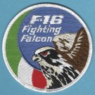 Italian Air Force F-16 Fighting Falcon Aircraft Patch