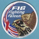 United Kingdom Royal Air Force F-16 Fighting Falcon Aircraft Patch