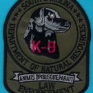 South Carolina Wildlife & Marine Resources Law Enforcement K-9 Unit Patch
