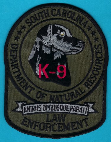 South Carolina Wildlife & Marine Resources Law Enforcement K-9 Unit Patch
