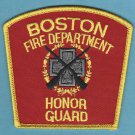 Boston Massachusetts Fire Department Honor Guard Patch