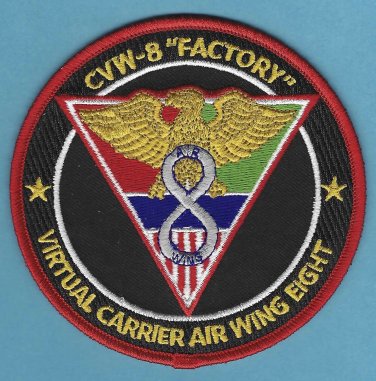 U.S. Navy CVW-8 Virtual Carrier Air Wing Eight "Factory" Patch
