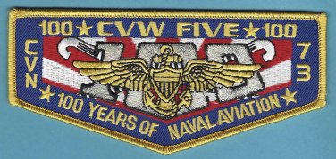 U.S. Navy CVW-5 CV-73 100 Years o Naval Aviation Patch