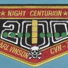 CVN-70 USS Carl Vinson 200 Night Traps Centurion Cruise Patch