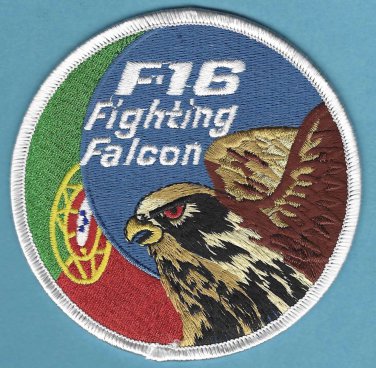 Portuguese Air Force F-16 Fighting Falcon Aircraft Patch