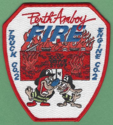 Perth Amboy New Jersey Fire Station 2 Patch Ren & Stimpy