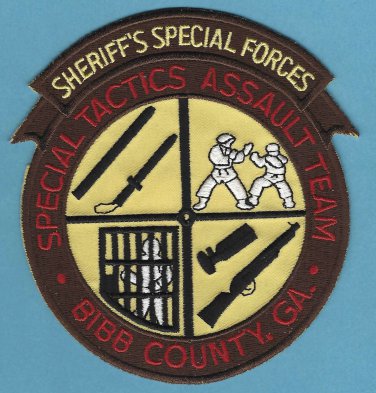 Bibb County Georgia  Sheriff Special Forces Tactical Patch