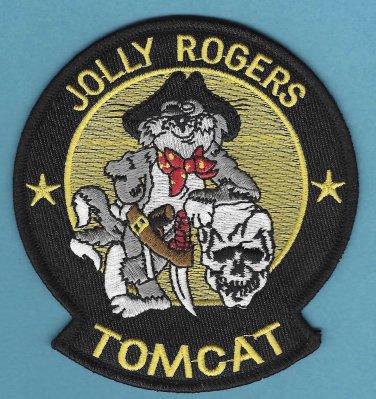 U.S. Navy F-14 Tomcat Jolly Rogers Military Fighter Aircraft Patch