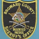 Broward County Sheriff Florida Mounted Patrol Police Patch