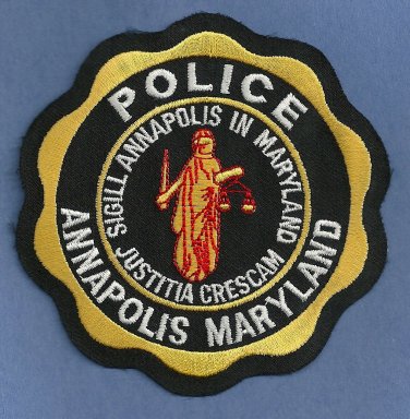 Annapolis Maryland Police Patch State Capital