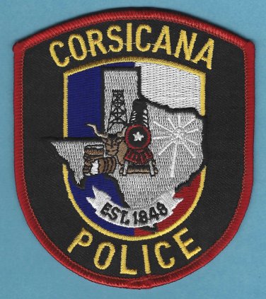 Corsicana Texas Police Patch