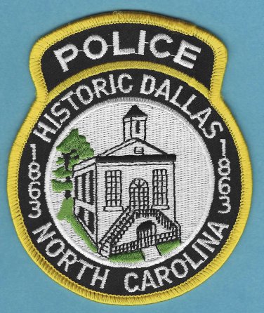 Dallas North Carolina Police Patch Locomotive