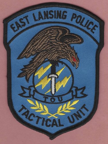 East Lansing Michigan Police SWAT Team Patch