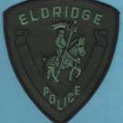 Eldridge Iowa Police Patch